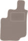 Beige Driver's Mat Ssangyong Musso Suv 1993-2005