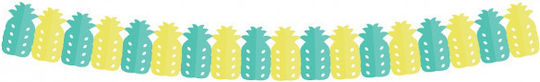 Paper Garland "Sweet Pineapple" Size 360 X 11.5 X 20 cm 1 Piece