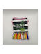 Bonnie Small Black-White Striped Dog Dress 'salty' Tropical Leaves Multicolored Ruffle
