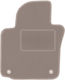 Beige Driver Mat Volkswagen Eos Cabriolet 2005-2015