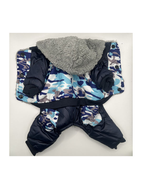 Bonnie Blue Dog Coat with Hood Small