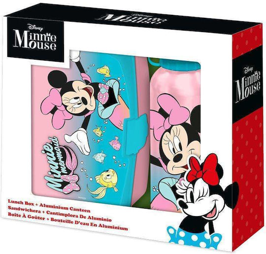 Plastik Kinder Lunchset Minnie 0.5Es Mehrfarbig