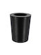 Eurocasa Oak Waste Bin 9 Liters Black 22.50x28.50 cm Eurocasa
