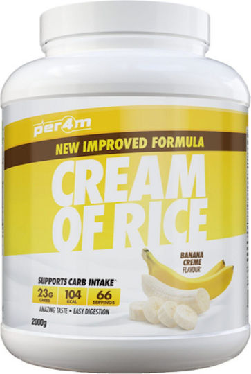 Per4m Cream Of Rice Ειδικό Συμπλήρωμα Διατροφής 2000gr 66 μερίδες Banana Creme