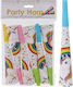 Party Horns Set/8 Unicorn