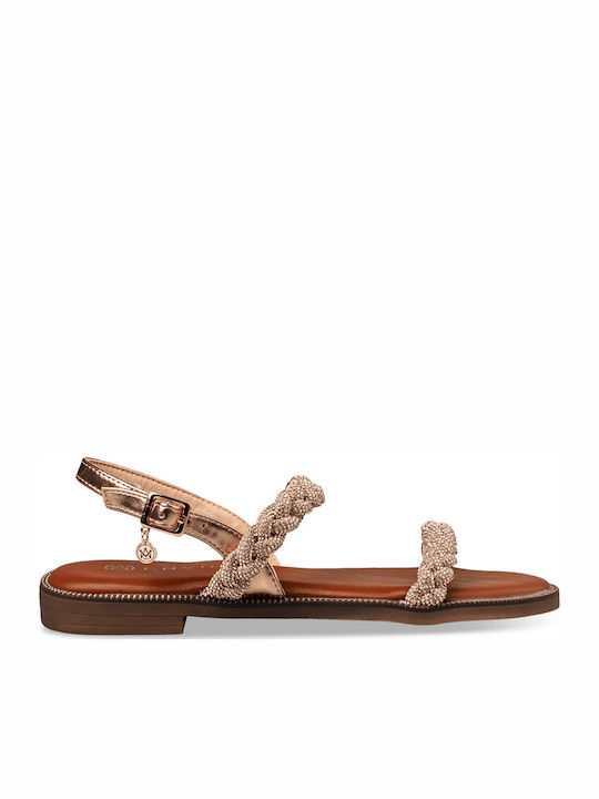 Envie Shoes Women's Flat Sandals Rose Gold