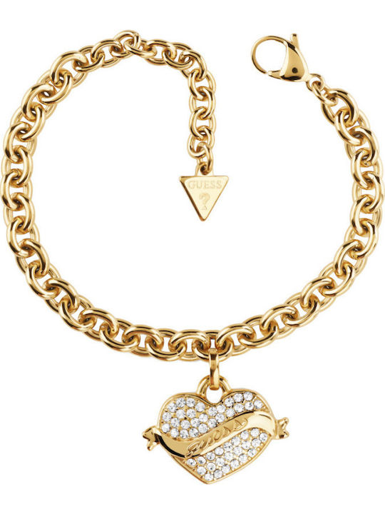 Bracelet Femme Guess Bijoux Guess Amore JUBB05057JWYGS Acier Doré sur