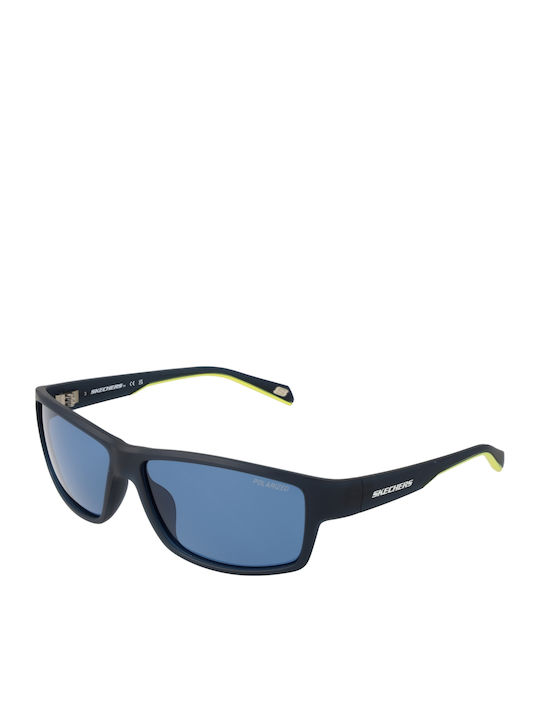 Skechers Men's Sunglasses with Blue Plastic Frame and Blue Polarized Lens SE6159 6291V