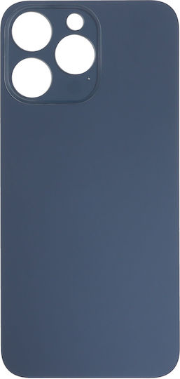 Klebefolie für Akkudeckel iPhone 15 Pro Max Großes Loch Blau Titan