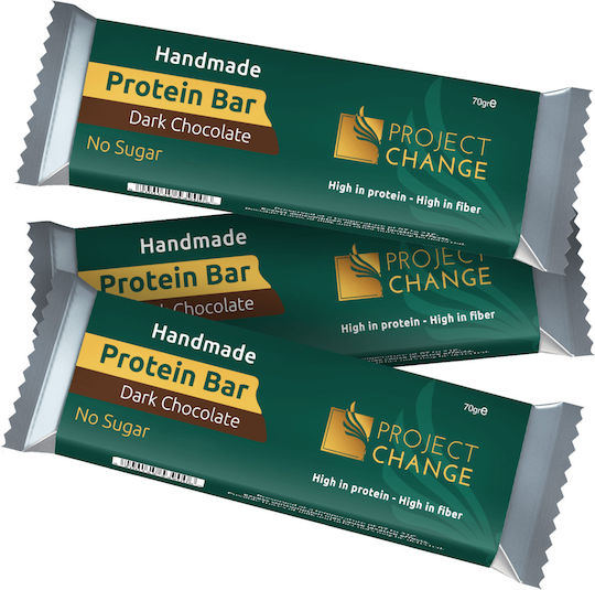 Project Change Protein Bar Μπάρα με 25% Πρωτεΐνη & Γεύση Κακάο – Φυστικοβούτυρο 70gr