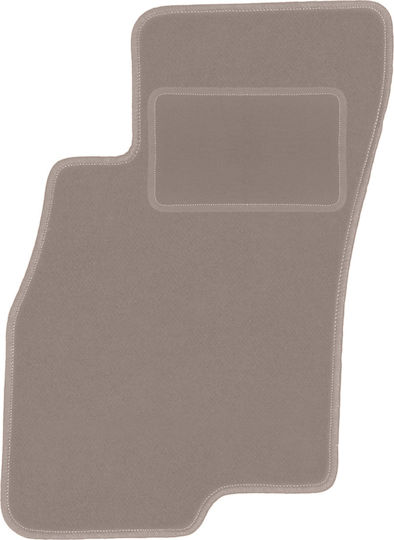 Beige Driver Mat Fiat Punto Evo Hatchback 2009-2012