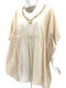Ammos Damen Mini Kaftan Strand Beige