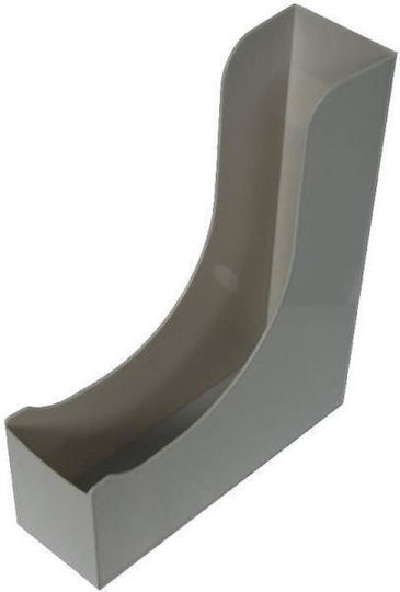 Suport din plastic pentru reviste, format A4, culoare gri, 1606