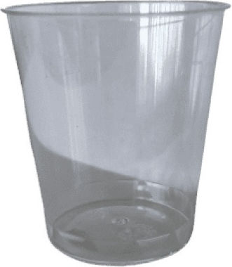 Ποτήρι Πλαστικό Ps Διάφανο Σφηνάκι 40ml Ø4,5cm 50τεμ Tefaco 014800 00004988