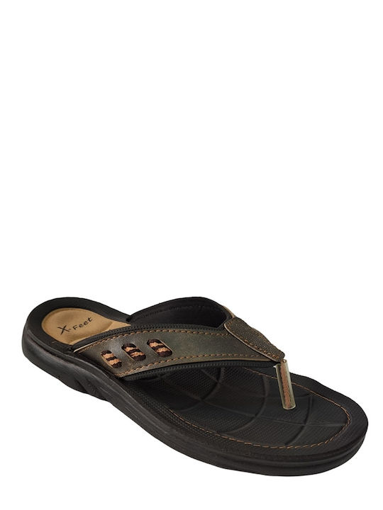 Herrensandalen in Braun Farbe