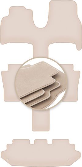 Premium Beige Fußmatten Lancia Phedra 7-Sitzer 2002-2010