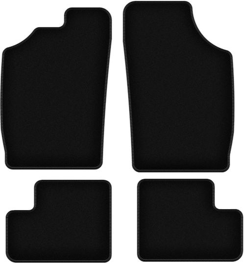 Basic Black Velvet Floor Mats Daihatsu Cuore V Hatchback 1997-2003