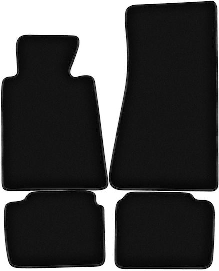 Basic Black Velvet Car Mats Bmw Series 5 E34 Sedan Wagon Touring 1988-1994