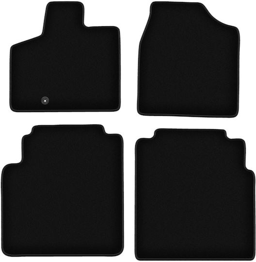 Basic Black Velvet Floor Mats Volkswagen Routan Minivan 2008-2016