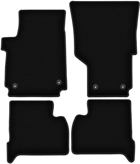 Basic schwarze Samt-Fußmatten Volkswagen Amarok Pickup 2010