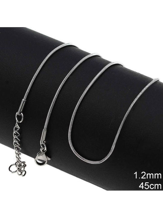 Chain Neck Snake made of Steel Thin Thickness 1.2mm and Length 45cm