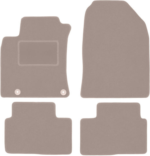 Beige Velvet Floor Mats Kia Xceed Crossover 2019