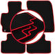 Carlux Red Car Mats Mitsubishi Asx Ii Crossover 2020
