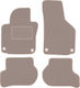 Beige Samt Fußmatten Skoda Yeti Crossover 2009-2017