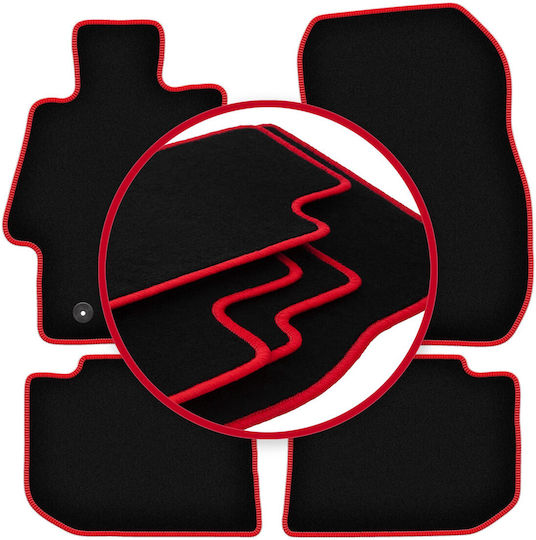 Carlux-red Car Floor Mats Subaru Xv Crossover 2011-2017