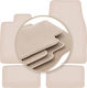 Premium Beige Floor Mats Porsche Taycan Sedan 2020