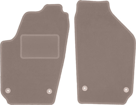 Beige Front Mats Volkswagen Fox Hatchback 2005-2011