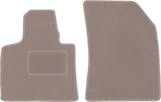 Beige Front Mats Citroen C4 Spacetourer Minivan 2013-2018