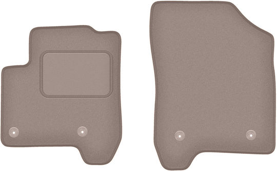 Beige Front Mats Citroen C3 Picasso Minivan 2008-2017