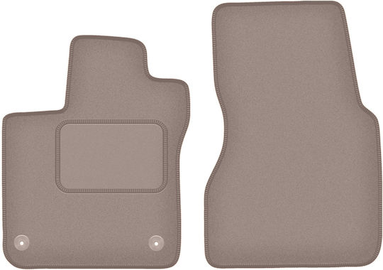 Beige Front Mats Smart Forfour Ii Hatchback 2014