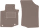 Beige Front Floor Mats Peugeot 107 Hatchback 2005-2014