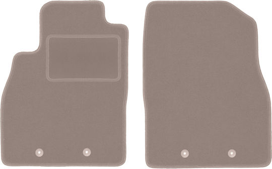 Beige Front Floor Mats Opel Ampera I Hatchback 2012-2017