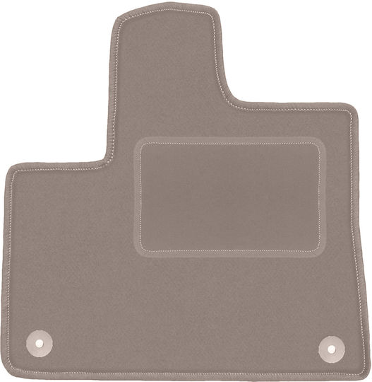 Beige Driver Mat Peugeot Rifter Van 2018