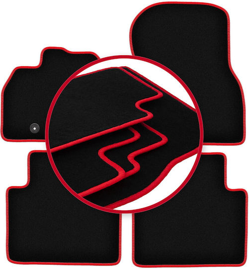 Carlux-red Car Floor Mats Renault Zoe Ii Hatchback 2018