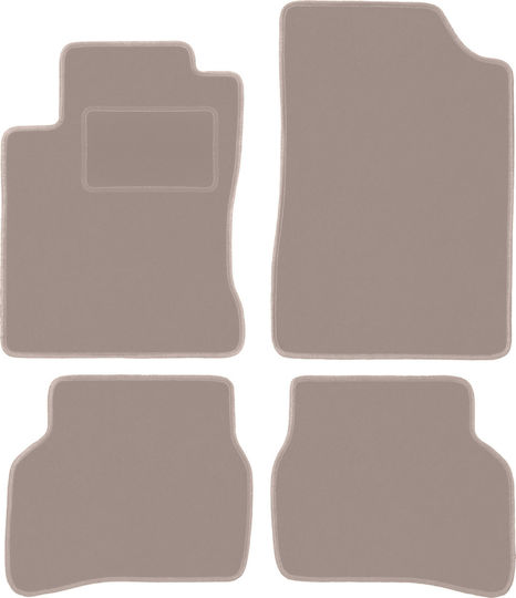 Beige Velvet Floor Mats Mazda Mx-3 Coupe 1991-1998