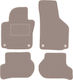 Beige Velvet Car Mats Volkswagen Scirocco III Coupe 2008-2017