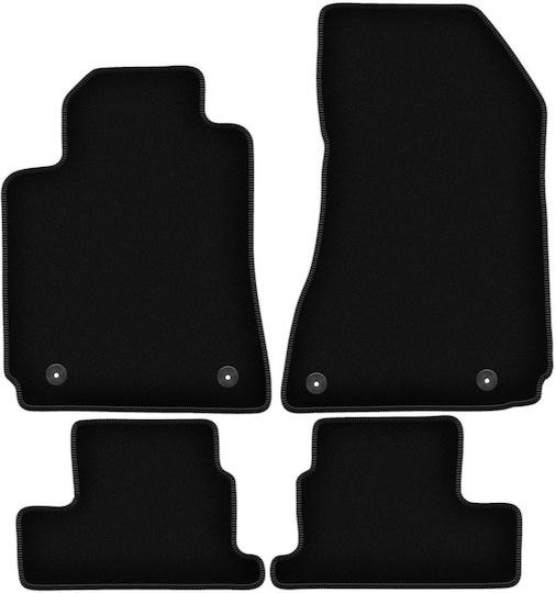 Covorașe simple din velur negru Alfa Romeo Brera Coupe 2005-2010