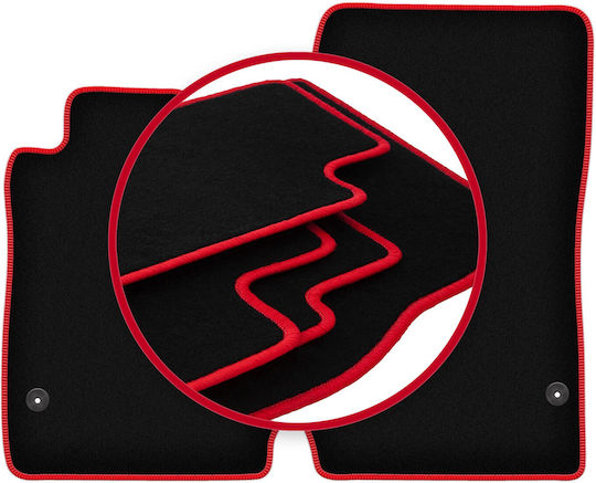 Carlux-red Car Mats Mercedes Slk R171 Coupe 2004-2011