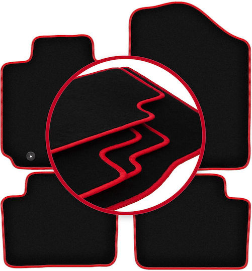 Carlux-red Car Mats Hyundai Veloster Coupe 2011-2018