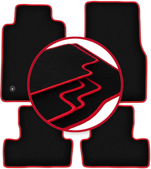 Carlux Red Car Mats Ford Mustang Mk5 Coupe 2004-2014