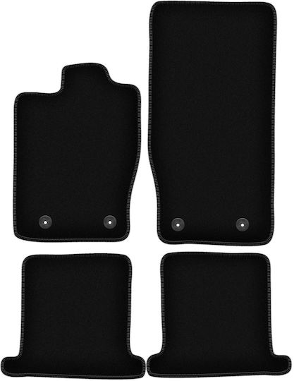 Basic Black Velvet Floor Mats Jaguar XK Coupe 2006-2014