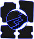Carlux-blue Car Mats Mazda Mx-6 Ii Coupe 1992-1997