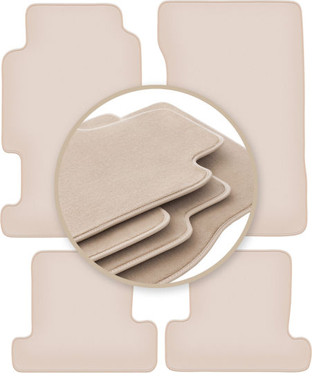 Premium Beige Car Mats Honda Prelude IV Coupe 1991-1996