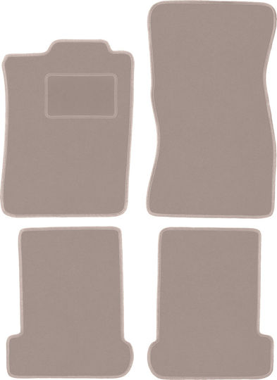 Beige Velvet Floor Mats Volkswagen Corrado Coupe 1988-1994