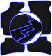 Carlux-blue Car Mats Mazda Mx-6 I Coupe 1988-1992