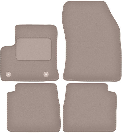 Beige Velvet Floor Mats Citroen E-c4 Hatchback 2021